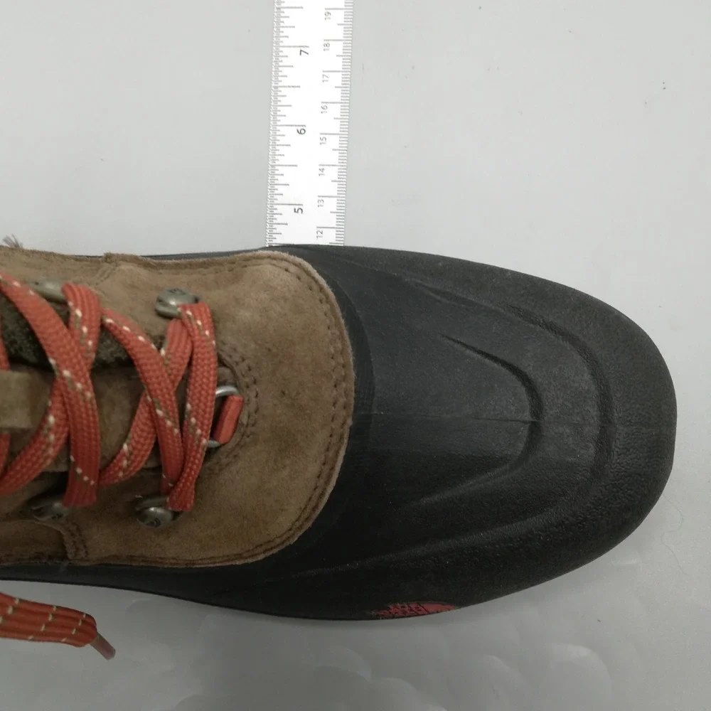 The North Face Boots Youth Boys Chilkat II‎ Snow Waterproof Tan Suede Orange 7